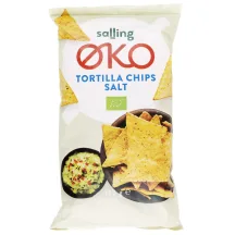 EKOLOĢISKI TORTILJAS ČIPSI AR SĀLI SALLING EKO125 G