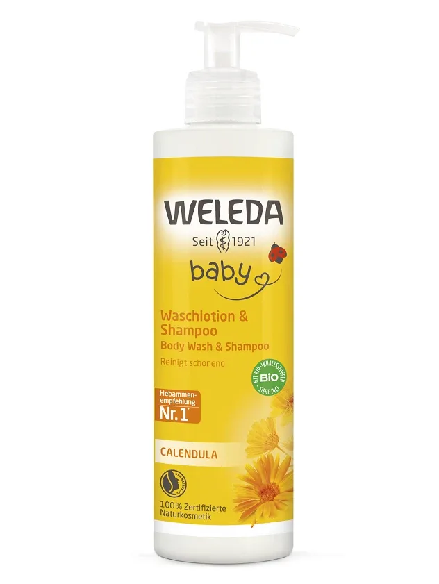 Weleda Baby Calendula šampūns un mazgāšanās līdzeklis, 400 ml