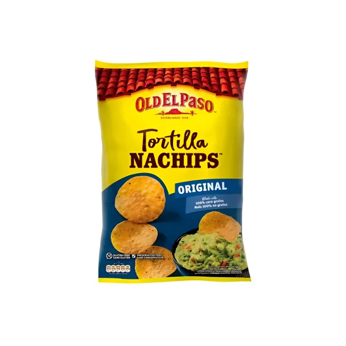 KUKURŪZAS ČIPSI OLD EL PASO ORIĢINĀLIE, BEZGLUTĒNA 185G