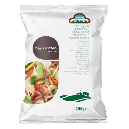 ĀTRI SALDĒTU DĀRZEŅU MAISĪJUMS GREENS CHINA MIX, 2.5KG  IQF