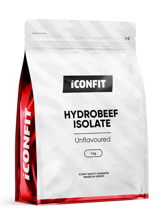 Iconfit Hydrobeef Isolate - Unflavoured 97% proteīns bez garšas, 1 kg