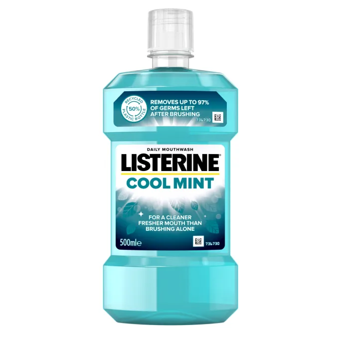 MUTES SKALOJAMAIS LĪDZEKLIS LISTERINE COOLMINT 500ML