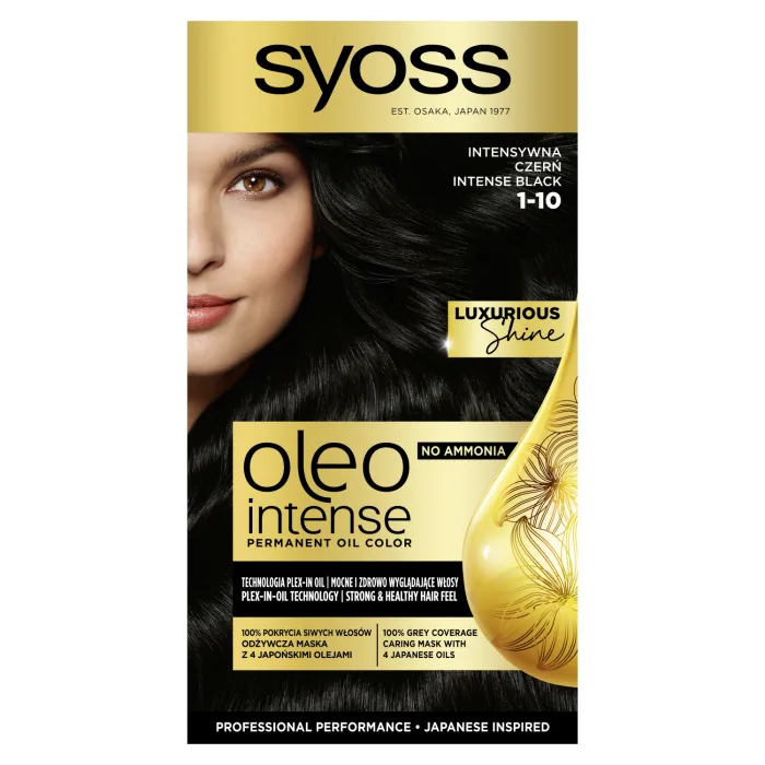 MATU KRĀSA SYOSS OLEO INTENSE 1-10 INTENSĪVI MELNS