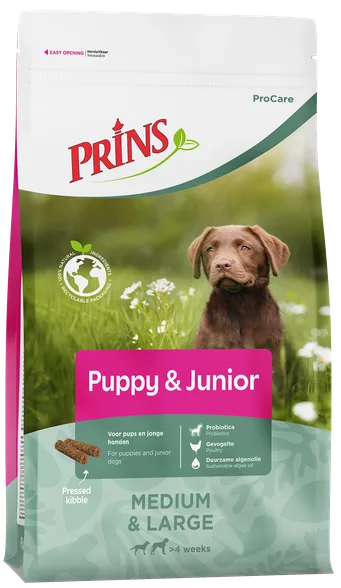 Prins Procare Puppy& Junior sausā barība, 3 kg