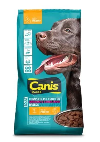 SUŅU BARĪBA CANIS MAJOR AR VISTAS GARŠU, 3KG