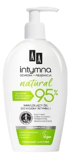 Средство для интимной гигиены AA Intimate Natural 95%, 300 мл