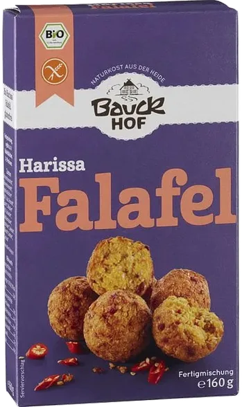 Bauck Hof Falafel bumbiņas paprika,čili maisījums, 160 g