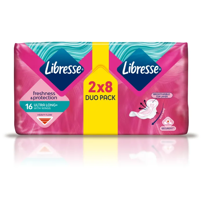 HIGIĒNISKĀS PAKETES LIBRESSE INVISIBLE SUPER DUO 16GAB.