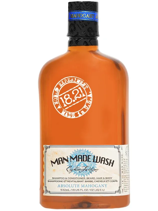 18.21 Man Made trīs vienā dušas želeja ar mahagonija aromātu, 532 ml