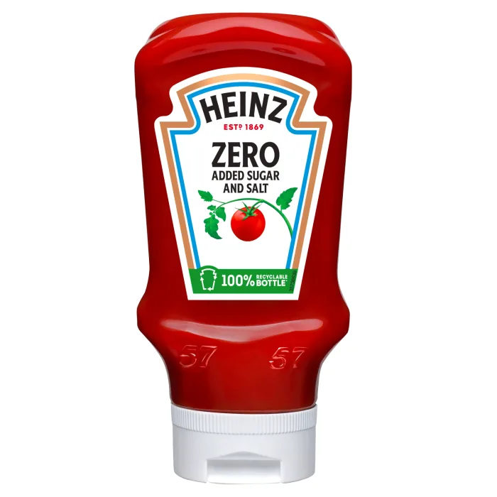 TOMĀTU KEČUPS HEINZ ZERO AR SALDINĀTĀJU 425G/400ML