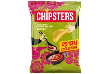 KARTUPEĻU ČIPSI TAIZEMES MĒRCE CHIPSTERS 100G