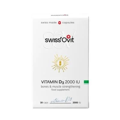 Swiss ovit vitamin D3 2000SV kapsulas N30