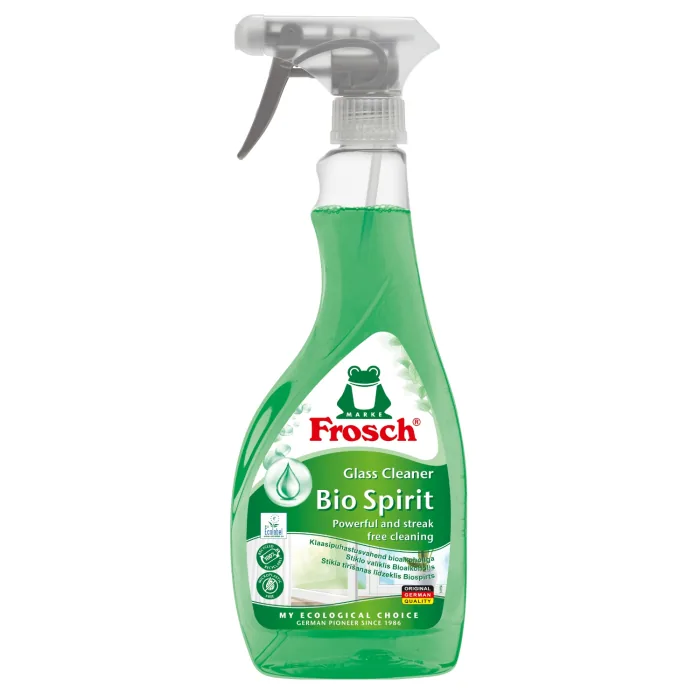 STIKLA TĪRĪŠANAS LĪDZEKLIS FROSCH AR BIOALKOHOLU 500ML