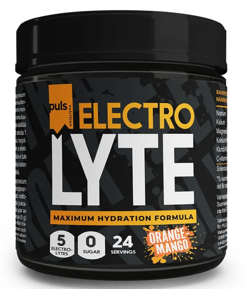 Puls Nutrition Electrolyte Orange-Mango pulveris, 120 g