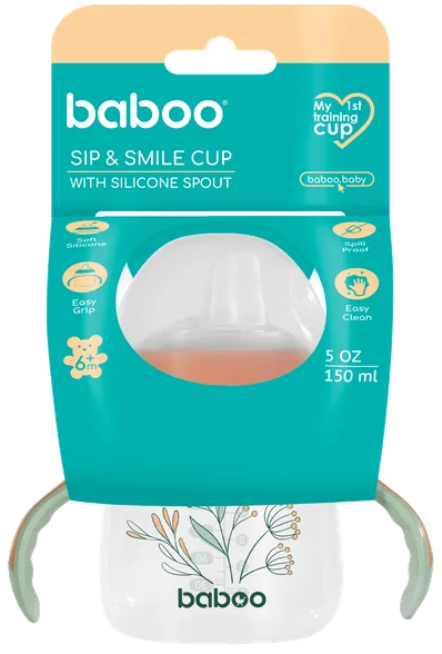 Baboo Peachy Keen (150 ml) 6+ mēn. mācību krūzīte, 1 gab.