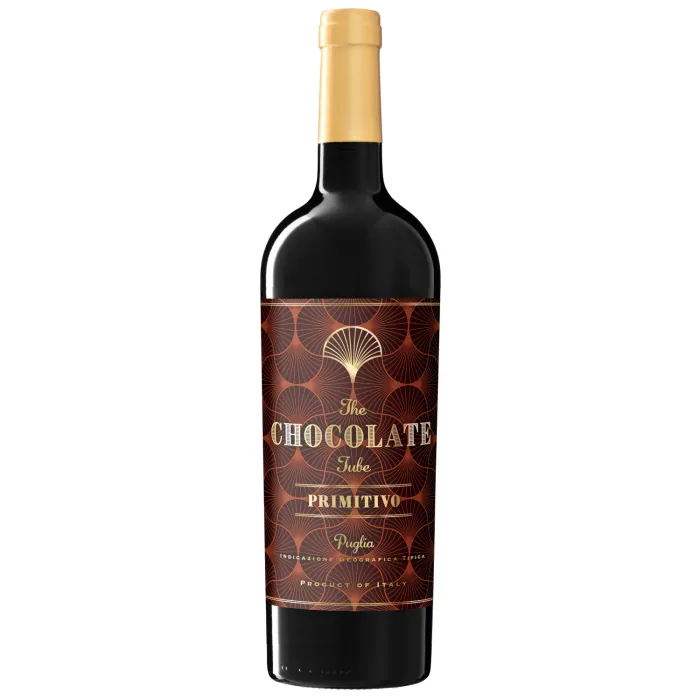 SARKANVĪNS CHOCOLATE TUBE PRIMITIVO 12,5% 0,75L