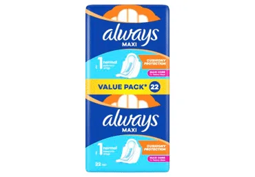 HIGIĒNISKĀS PAKETES ALWAYS MAXI NORMAL S1 22GAB.