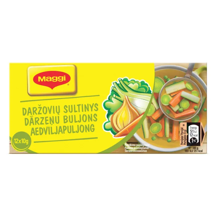 BULJONS MAGGI DĀRZEŅU 120G