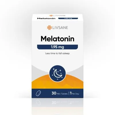 Livsane melatonīns 1,95 mg tabletes N30