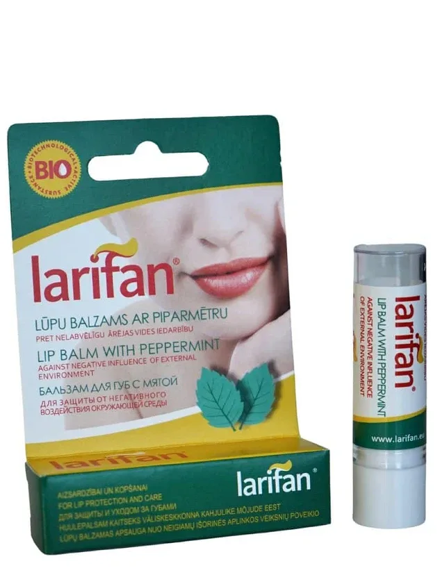 Larifan lūpu balzāms piparmētra, 4 g