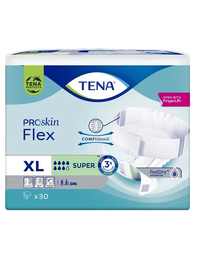 Фиксирующие трусы TENA Flex Super XL для взрослых, 30 шт.