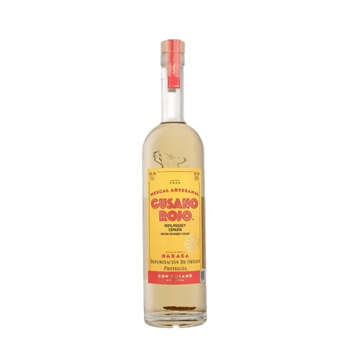Текила Mezcal Gusano Rojo, 100% Espadin, 38%, 0,7 л