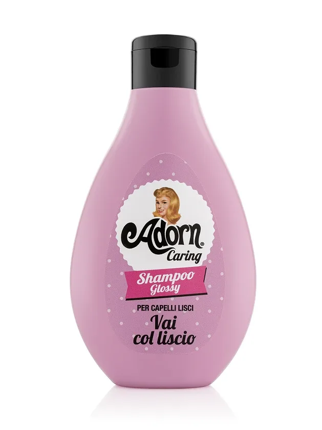 Adorn mirdzumu pastiprinošs šampūns taisniem matiem, 250 ml