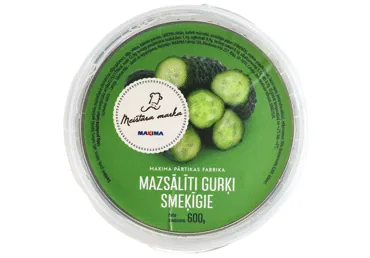 MAZSĀLĪTI GURĶI SMEĶĪGIE MEISTARA MARKA 600G
