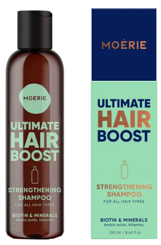 Укрепляющий шампунь Moerie Ultimate Hair Boost для тонких волос, 250 мл
