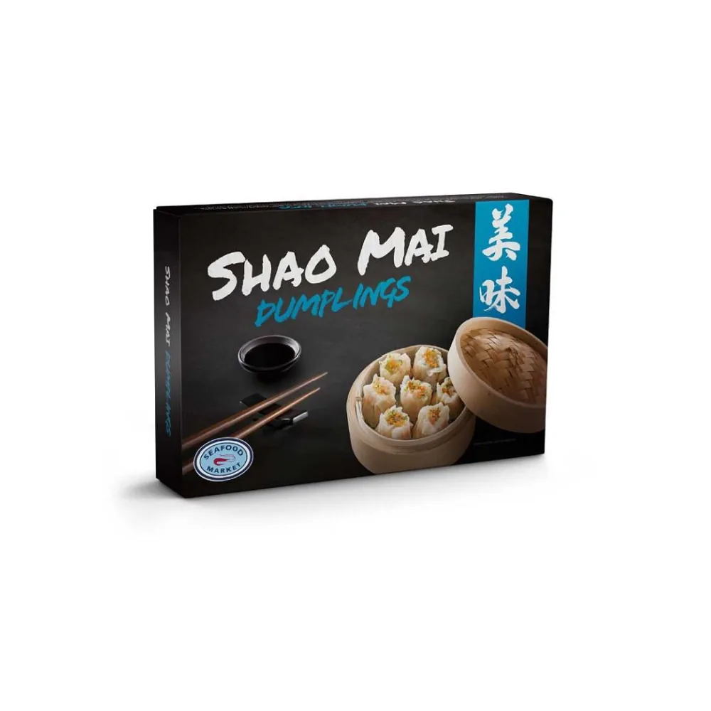 UZKODA SHAOMAI AR ZIVĪM UN GARNELĒM, SALD., 50GAB, 1KG, SEAFOODMARKET