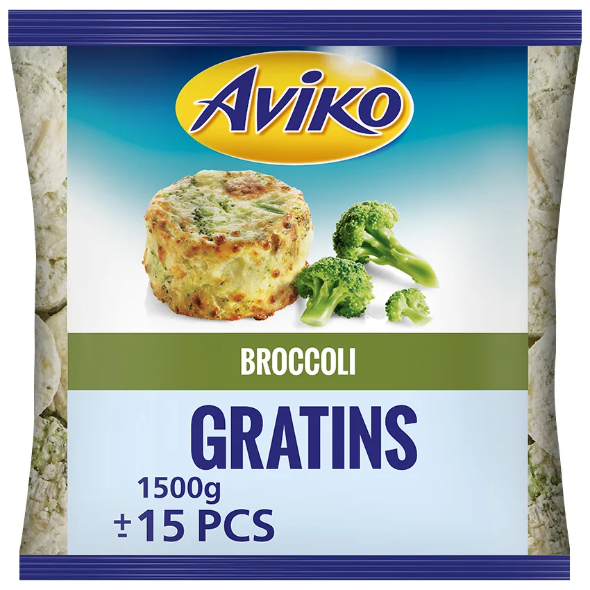 SALDĒTI GRATĒNI AR BROKOĻIEM GRATINS BROCCOLI  AVIKO 1,5KG