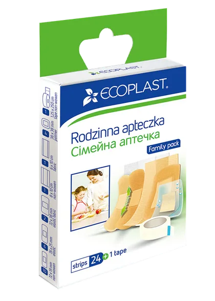Ecoplast Family Pack plāksteri, 25 gab.