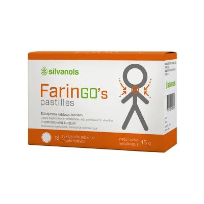 Faringo's pastilles sūkājamas tabletes N18