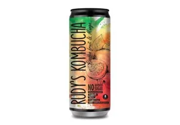 DZĒRIENS RUDY'S KOMBUCHA MANGO & PASSION FRUIT 0,33L D