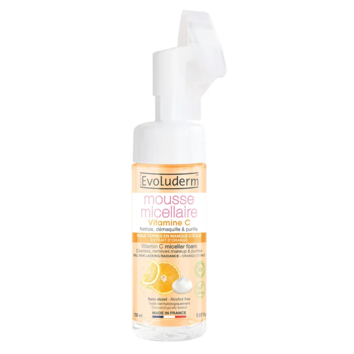 MICELĀRĀS PUTAS EVOLUDERM AR C VITAMĪNU 150ML