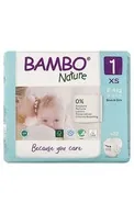 Bambo Nature S1 autiņbiksītes, 2-4 kg, 22 gab.