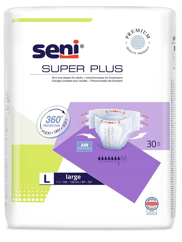Подгузники для взрослых Seni Super Plus L, 30 шт.