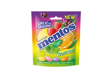 KOŠĻĀJAMĀS KONFEKTES MENTOS FRUIT MIX 160G