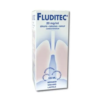 Fluditec 20 mg/ml sīrups 125 ml
