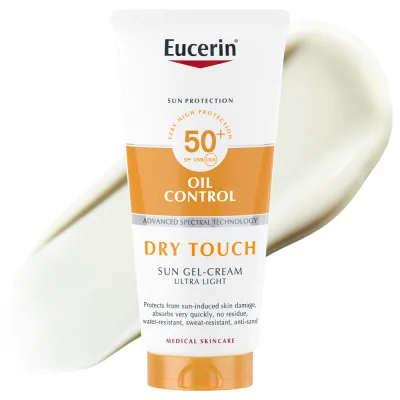 Eucerin Sun Oil Control SPF 50+ ķermeņa gelkrēms 200 ml