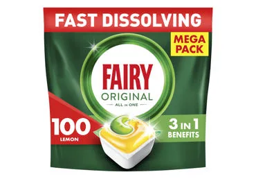 TRAUKU MAZGĀJAMĀS KAPSULAS FAIRY AIN1 LEMON 100GB.
