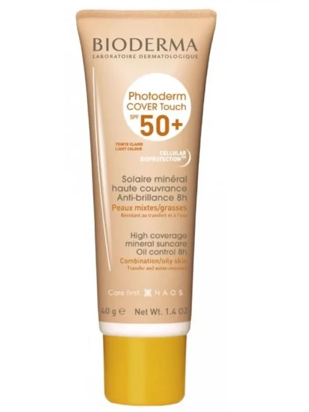 Bioderma Photoderm Cover Touch SPF50+ gaiši tonēts, 40 g