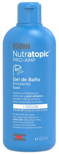 Isdin Nutratopic Pro-Amp dušas želeja, 400 ml