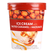 SALDĒJUMS RIMI AR SĀĻO KARAMELI UN LAZDU RIEKSTIEM 310G/500ML