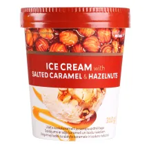 SALDĒJUMS RIMI AR SĀĻO KARAMELI UN LAZDU RIEKSTIEM 310G/500ML
