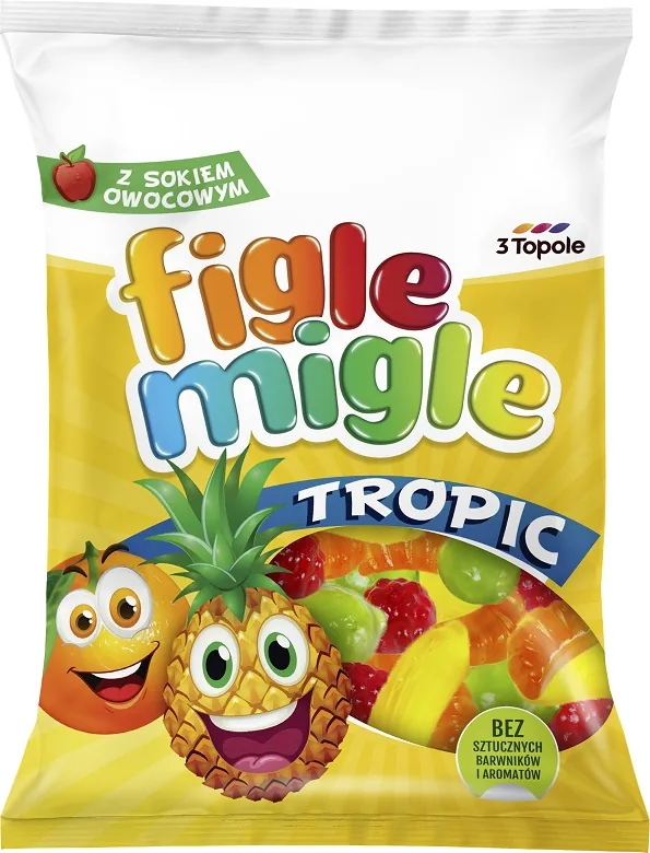 ŽELEJKONFEKTES FIGLE MIGLE TROPIC, 80G