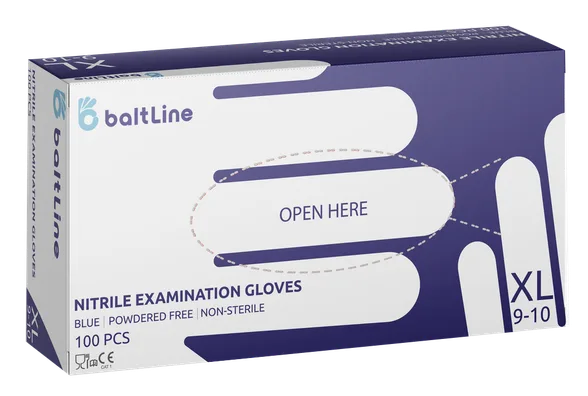 Baltline izmērs XL, nitrila cimdi, 100 gab.
