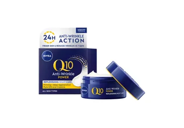 SEJAS KRĒMS NIVEA Q10 ANTI-WRINKLE POWER NAKTS 50ML
