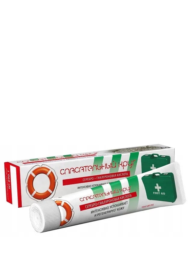 Spkrug gels sudrabs + hialuronskabe, 50 g