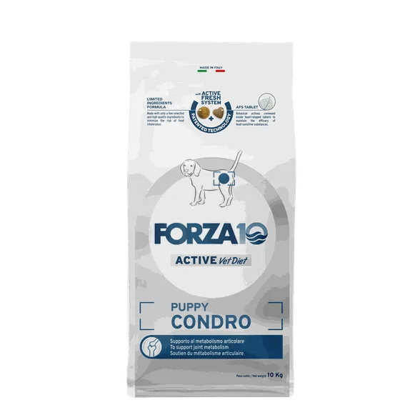 FORZA10 Active Vetdiet Puppy condro, suņiem sausā barība, 10 kg